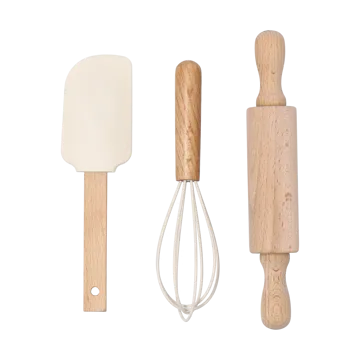 Nordwik 儿童硅胶烘焙器具3件套 - 奶油色 - Nordwik