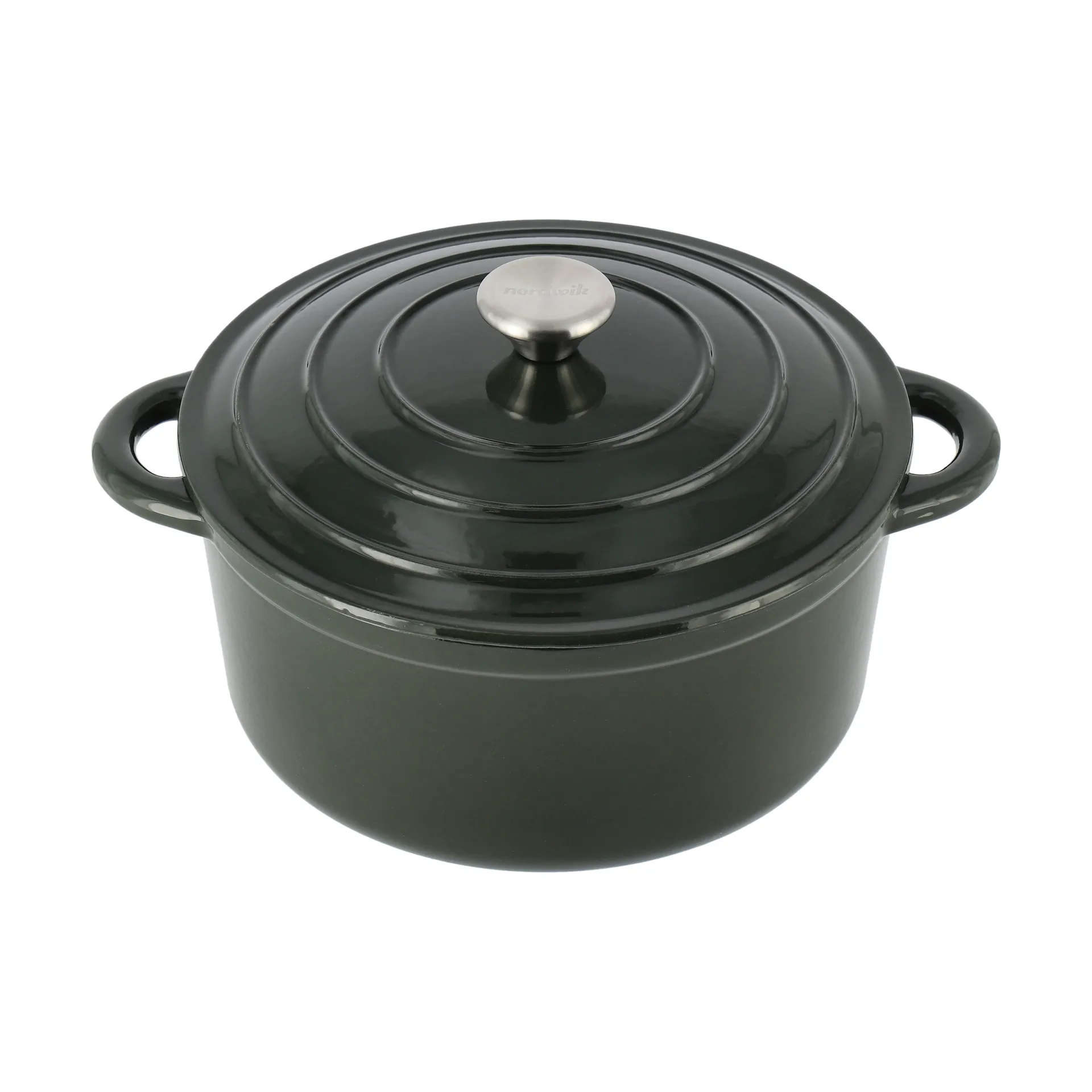 Nordwik 圆形铸铁锅5L, 绿色 Nordwik