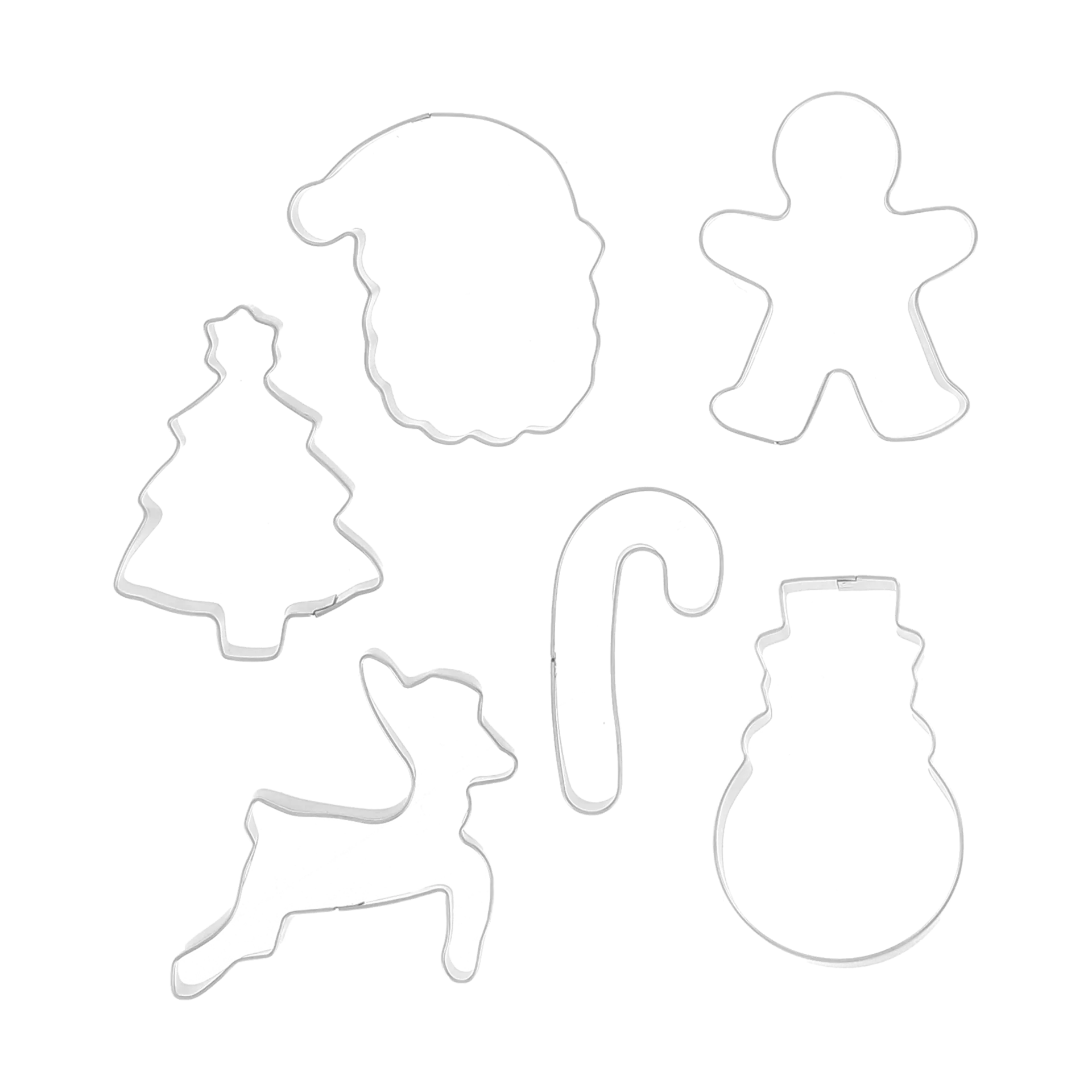 Nordwik gingerbread cutter christmas 6件, 不锈钢 Nordwik