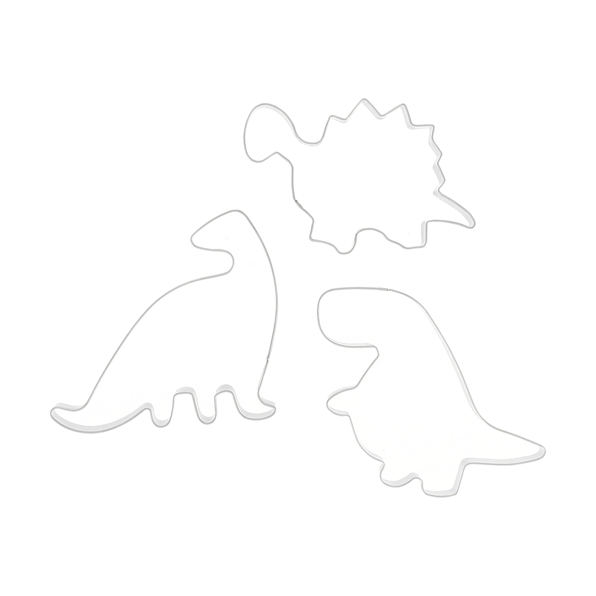 Nordwik gingerbread cutter dinosaur 3-piece 套装, 不锈钢 Nordwik