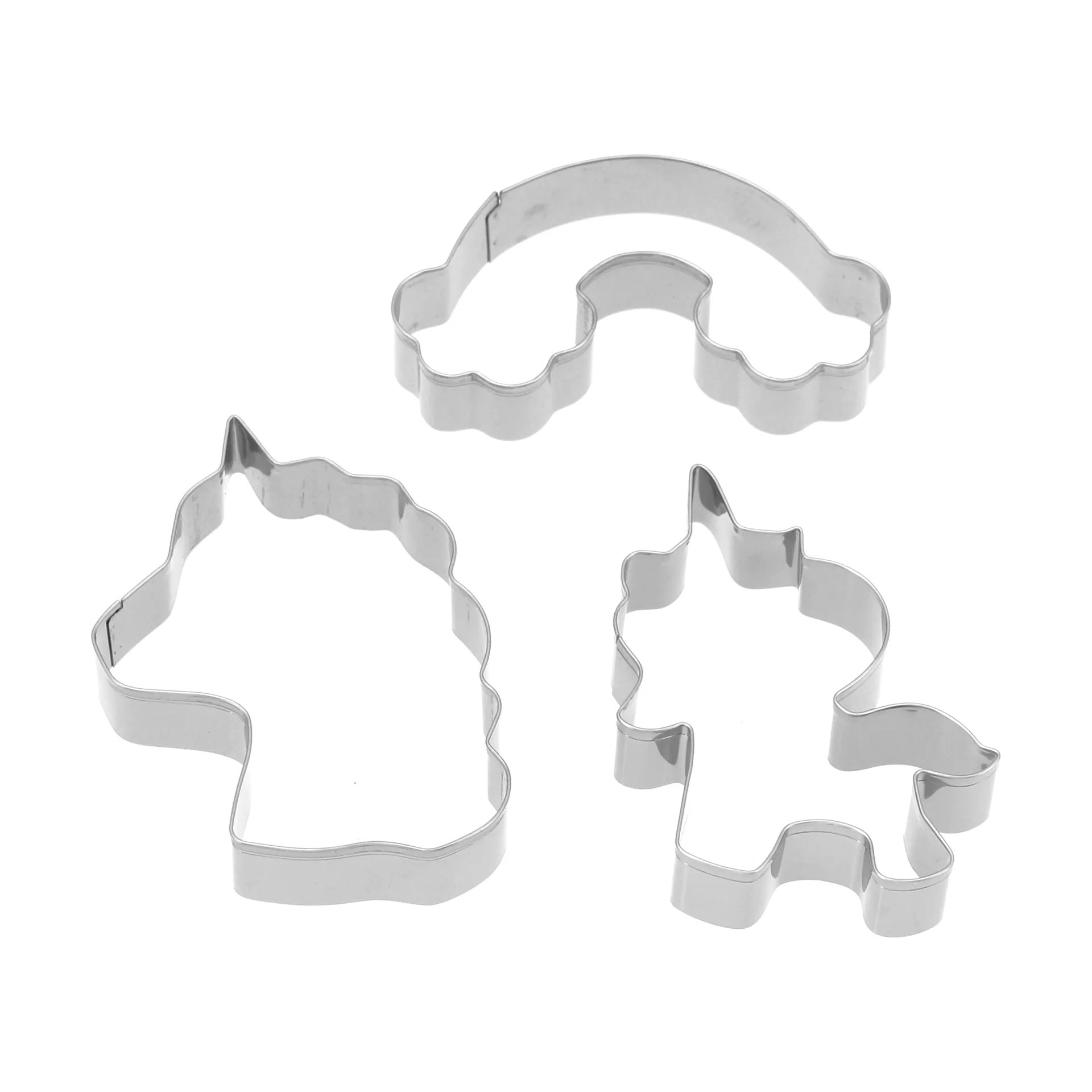 Nordwik gingerbread cutter unicorn 3-piece 套装, 不锈钢 Nordwik