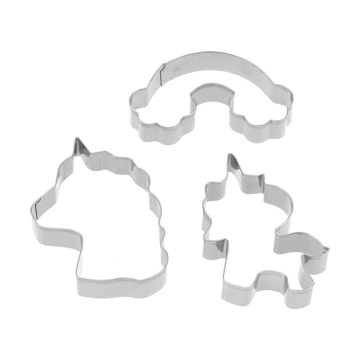 Nordwik gingerbread cutter unicorn 3-piece 套装 - 不锈钢 - Nordwik