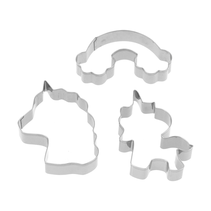 Nordwik gingerbread cutter unicorn 3-piece 套装, 不锈钢 Nordwik