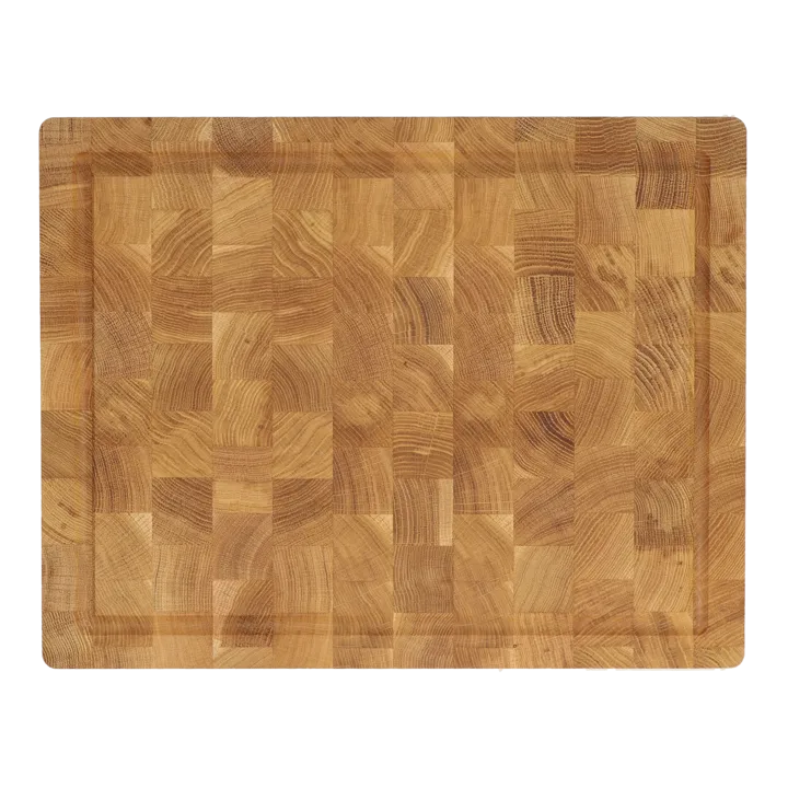 Nordwik端面木砧板带集汁槽36x46cm - 橡木色 - Nordwik