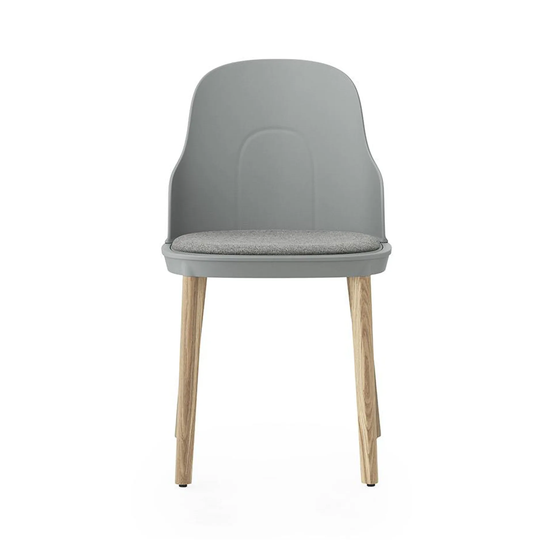 Allez 椅子 with 靠枕|靠垫 和 oak legs, 灰色 Normann Copenhagen
