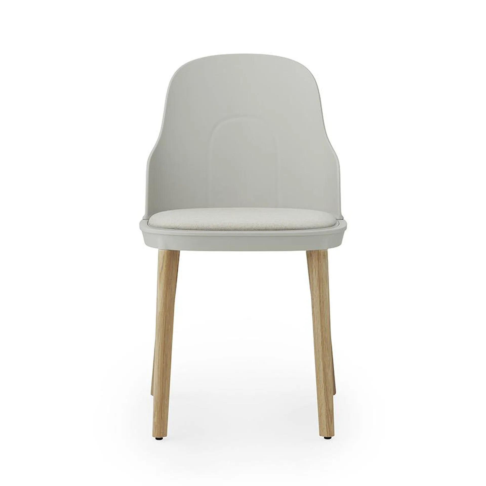 Allez 椅子 with 靠枕|靠垫 和 oak legs, 暖灰色 Normann Copenhagen