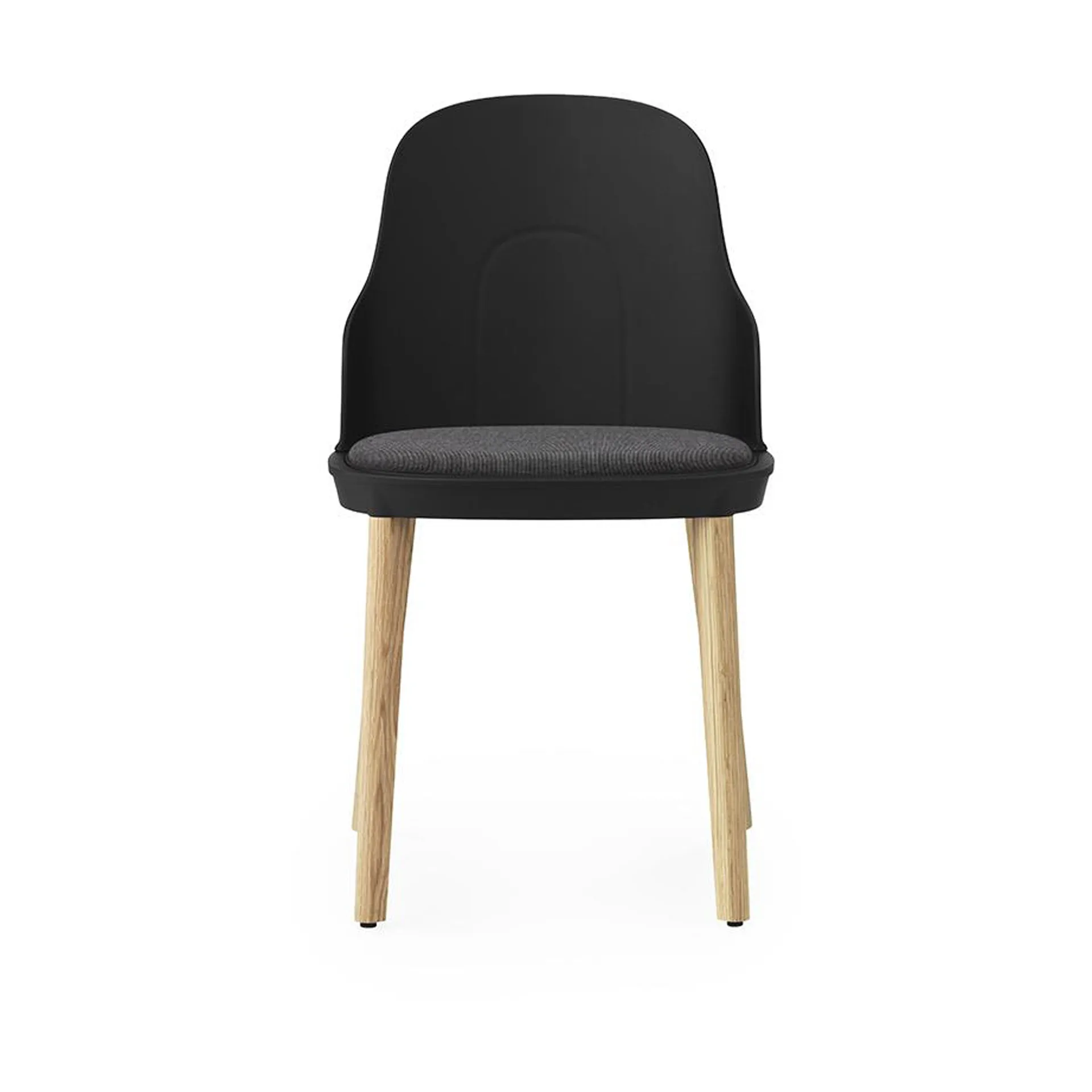 Allez 椅子 with 靠枕|靠垫 和 oak legs, 黑色 Normann Copenhagen