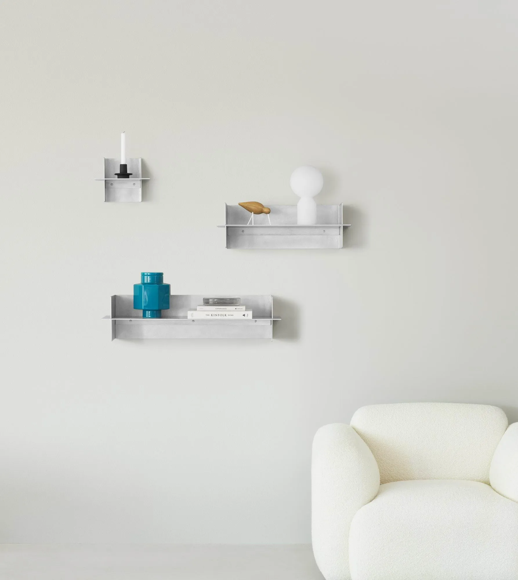 Alu 搁板置物架25cm, 铝 Normann Copenhagen