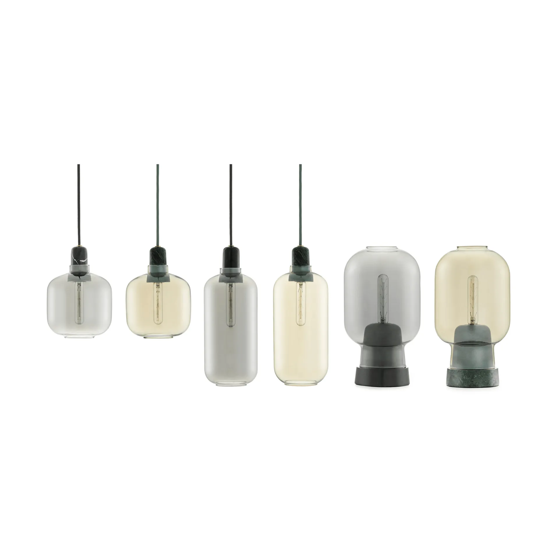 Amp灯小号, 灰色_黑色 Normann Copenhagen