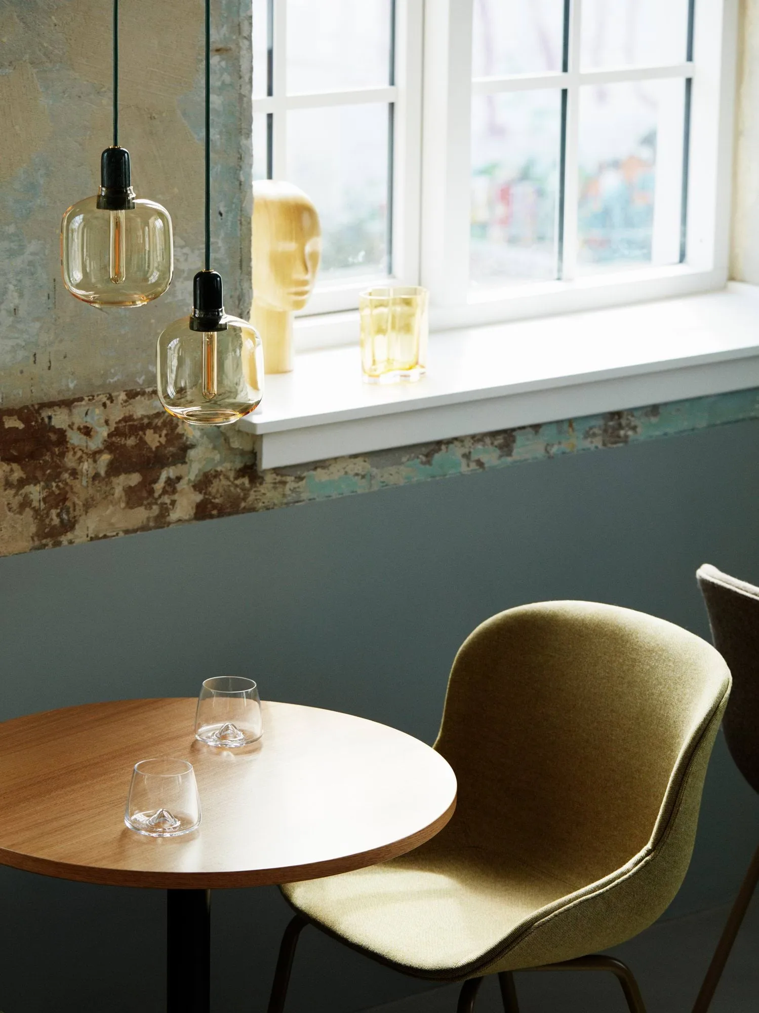 Amp灯小号, 金色_绿色 Normann Copenhagen