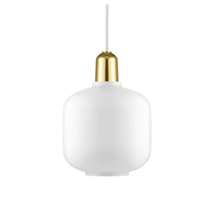 Amp灯小号 - 白色_黄铜色 - Normann Copenhagen