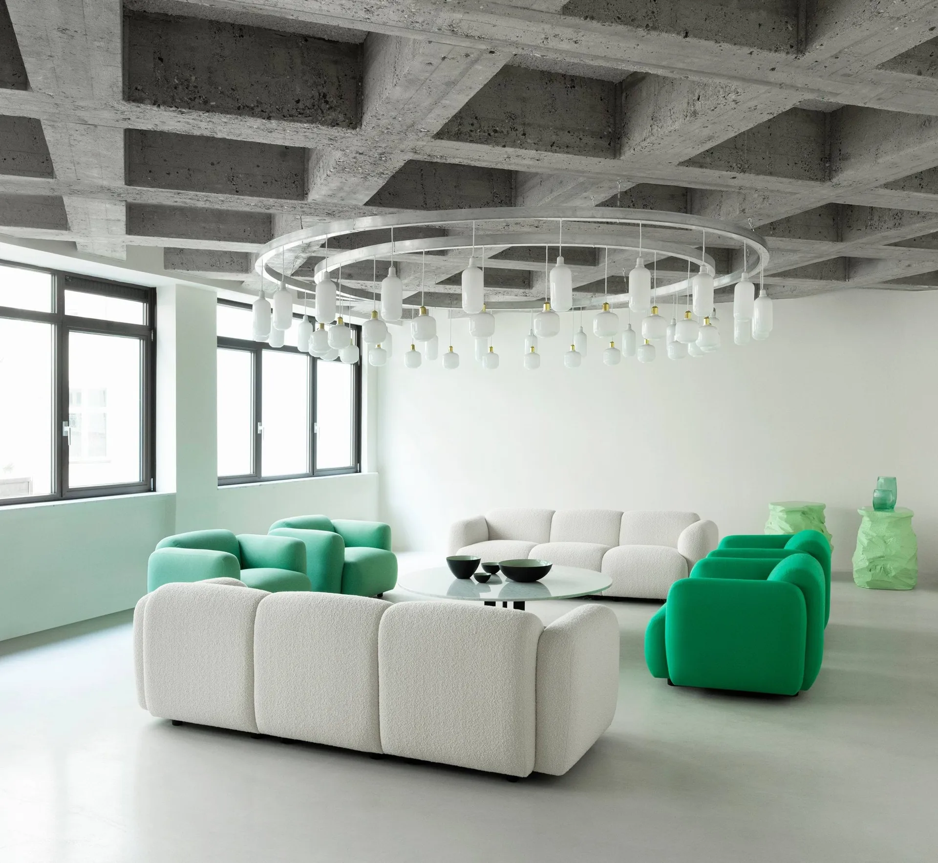 Amp灯小号, 白色_黄铜色 Normann Copenhagen