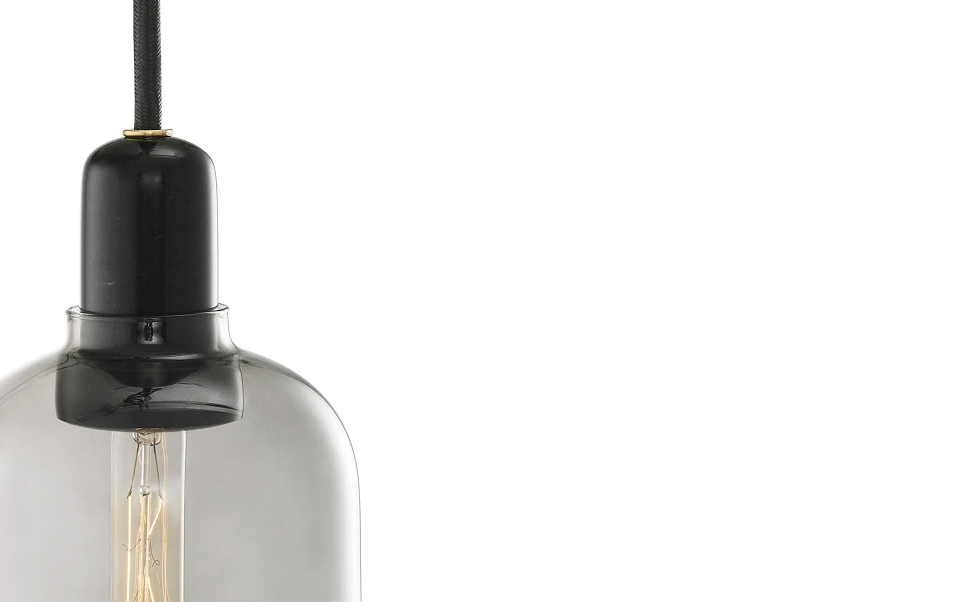 Amp灯大号, 灰色_黑色 Normann Copenhagen