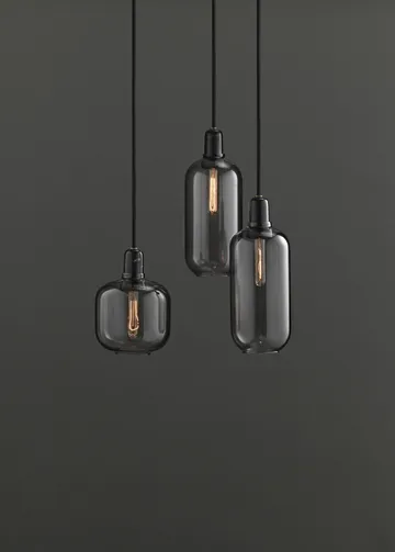 Amp灯大号 - 灰色_黑色 - Normann Copenhagen
