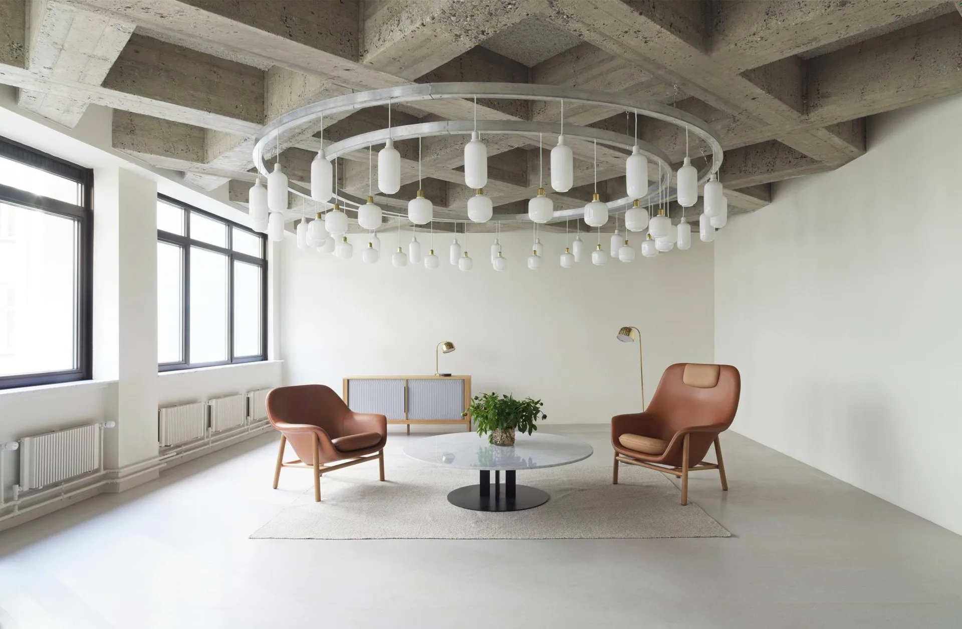 Amp灯大号, 白色 Normann Copenhagen