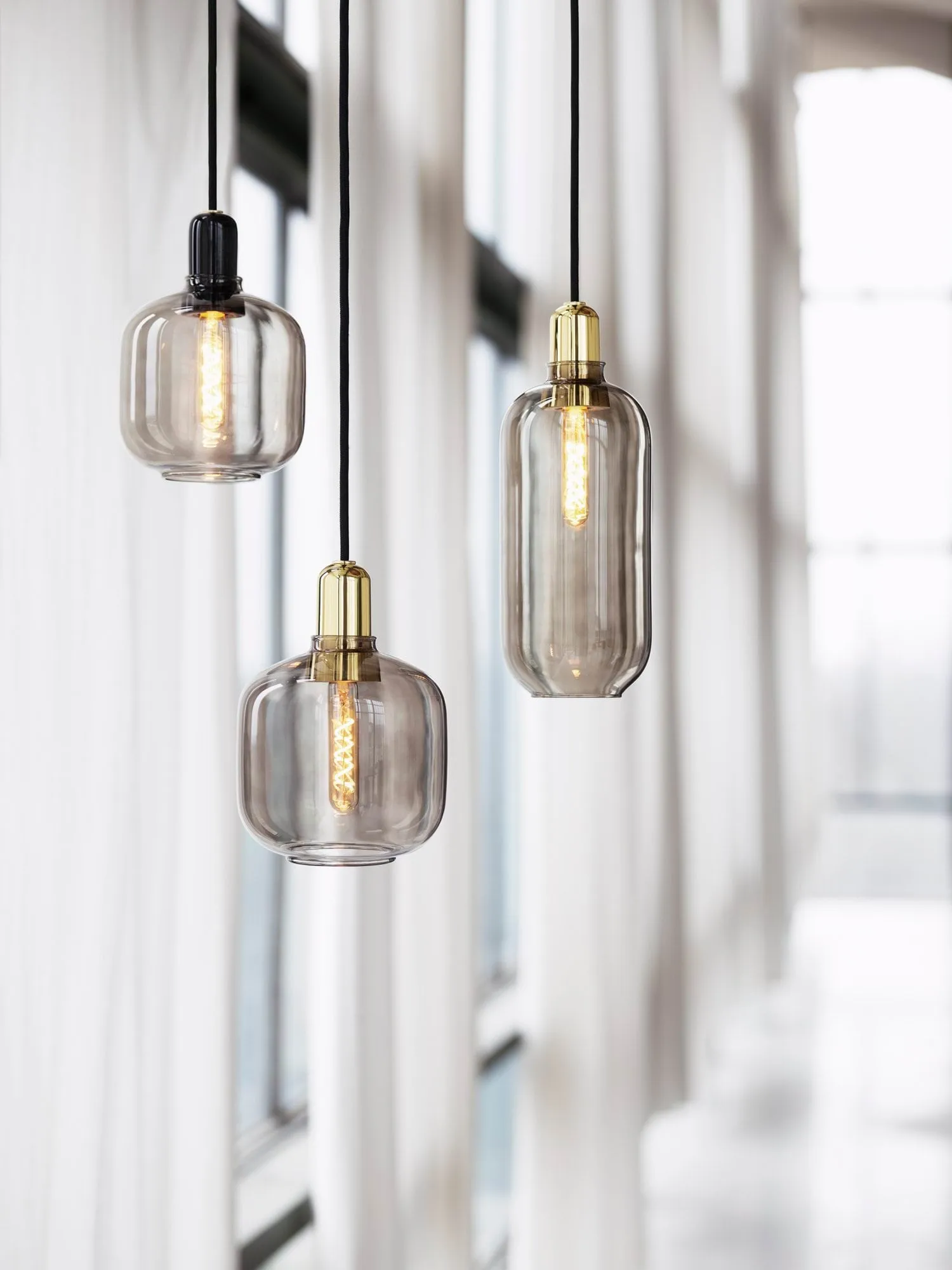 Amp灯大号, 烟熏黄铜色 Normann Copenhagen