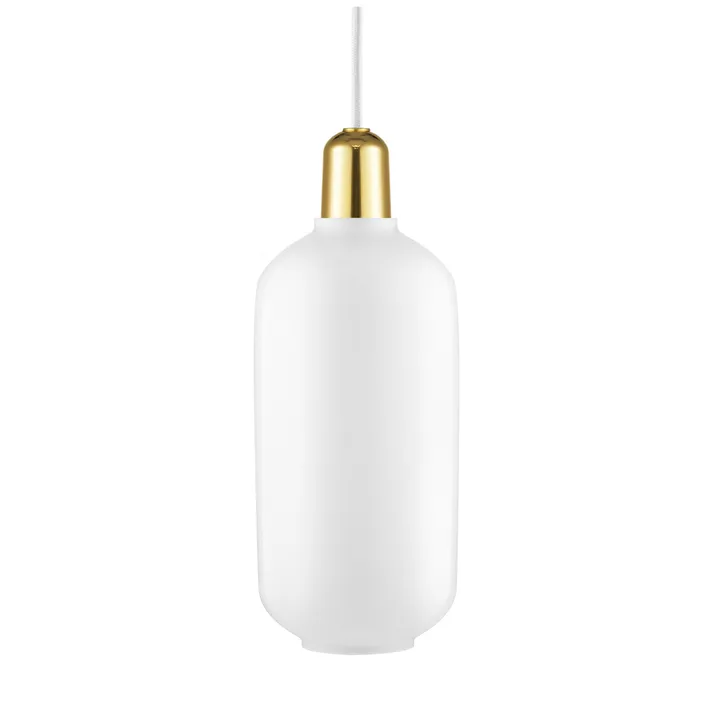 Amp灯大号 - 白色_黄铜色 - Normann Copenhagen