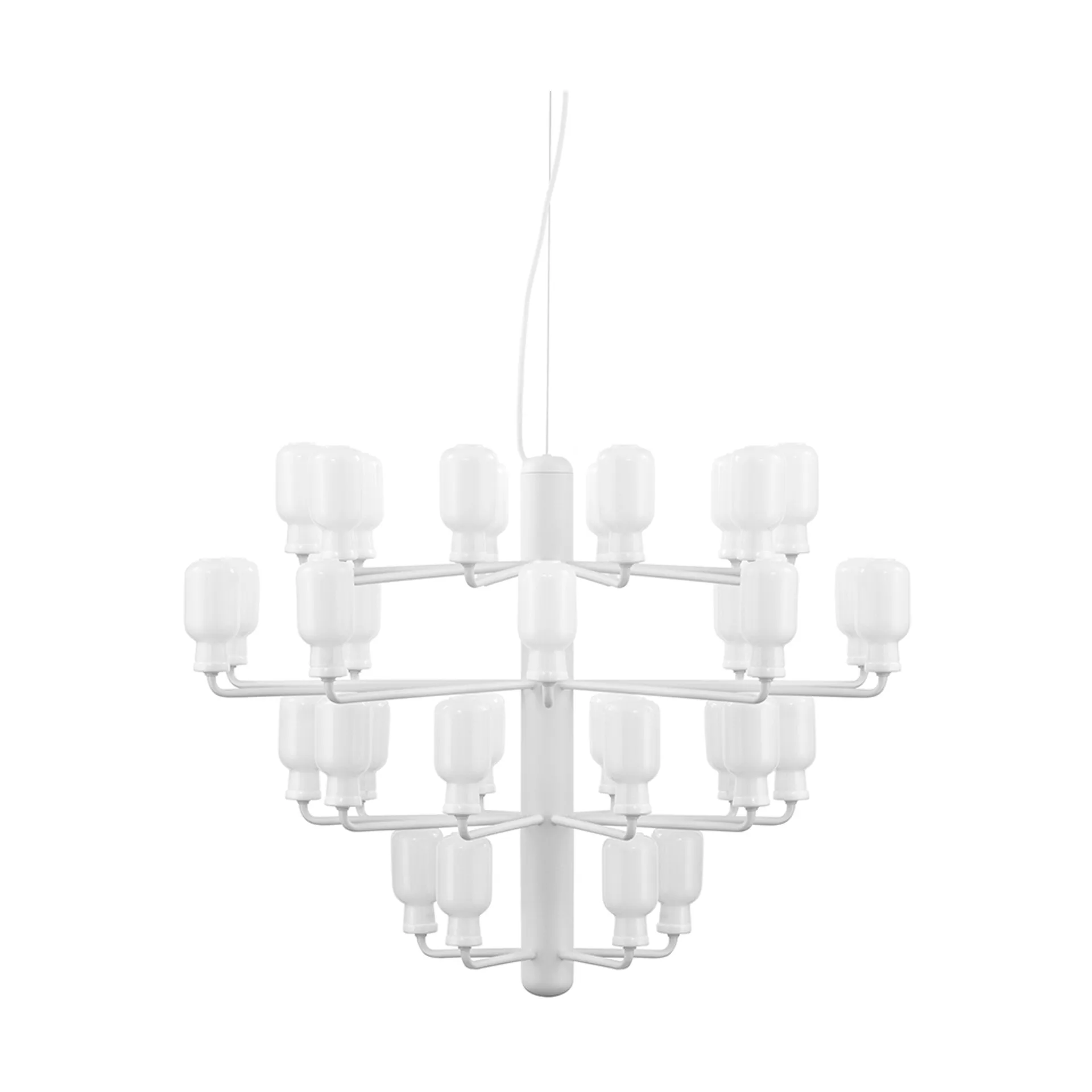 Amp 北欧简约风格枝形吊灯, 白色_大号 Normann Copenhagen
