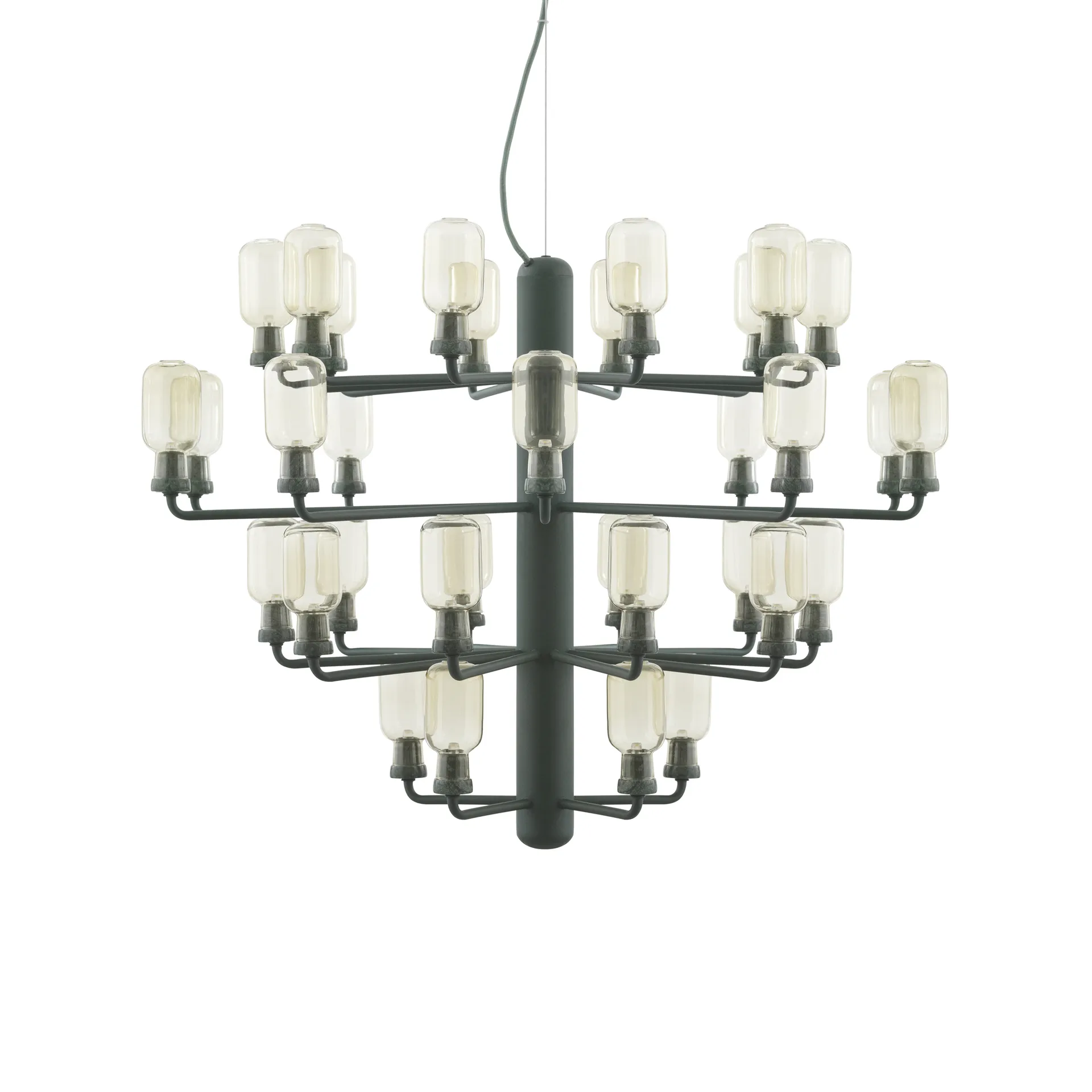 Amp 北欧简约风格枝形吊灯, 绿色配金色_大号 Normann Copenhagen
