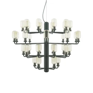 Amp 北欧简约风格枝形吊灯 - 绿色配金色_大号 - Normann Copenhagen