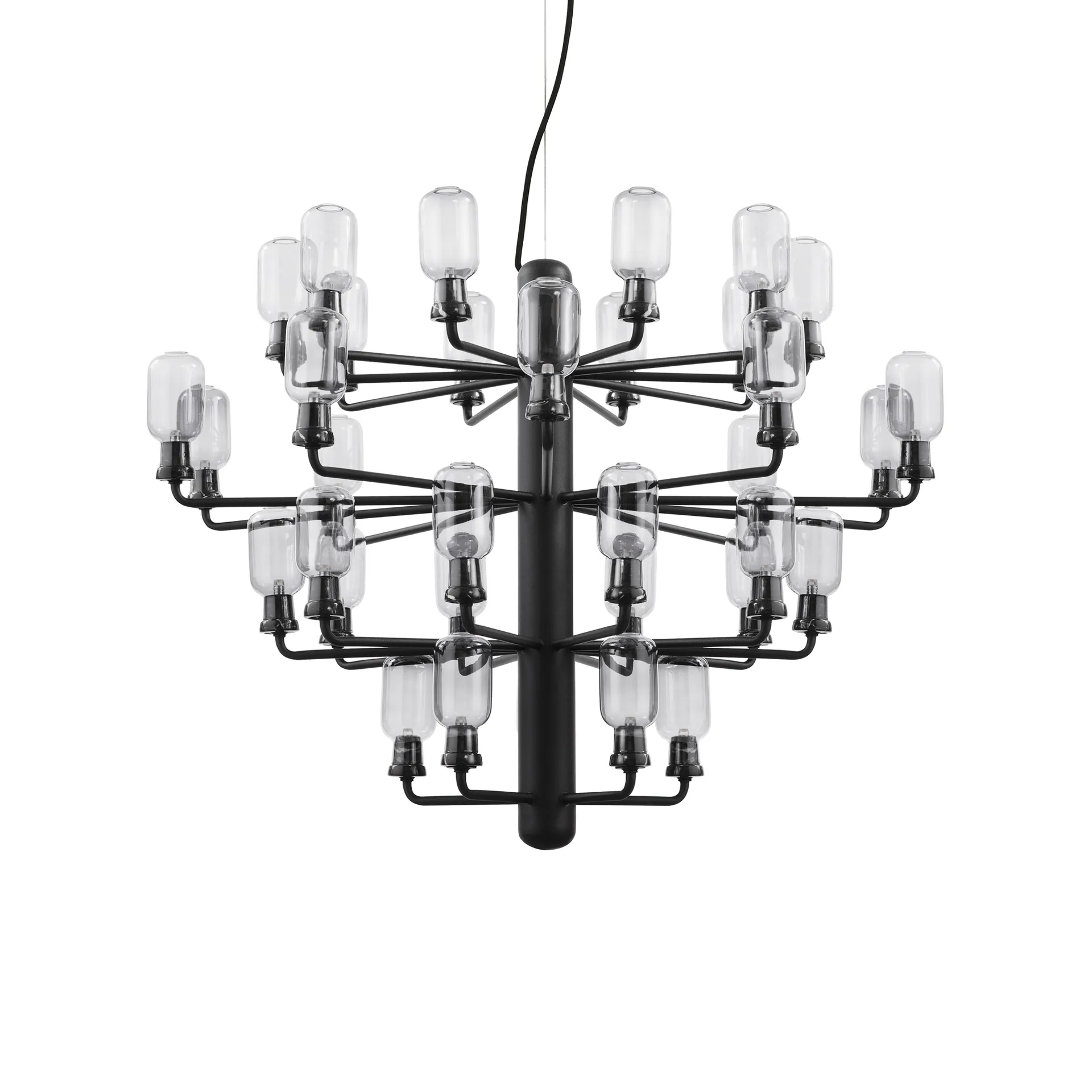Amp 北欧简约风格枝形吊灯, 黑色_大号 Normann Copenhagen