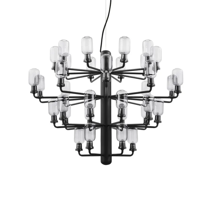 Amp 北欧简约风格枝形吊灯 - 黑色_大号 - Normann Copenhagen
