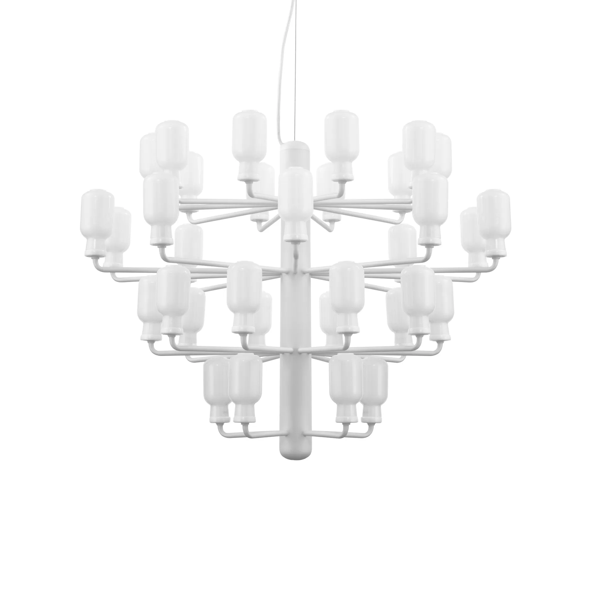Amp 北欧简约风格枝形吊灯, 白色_大号 Normann Copenhagen