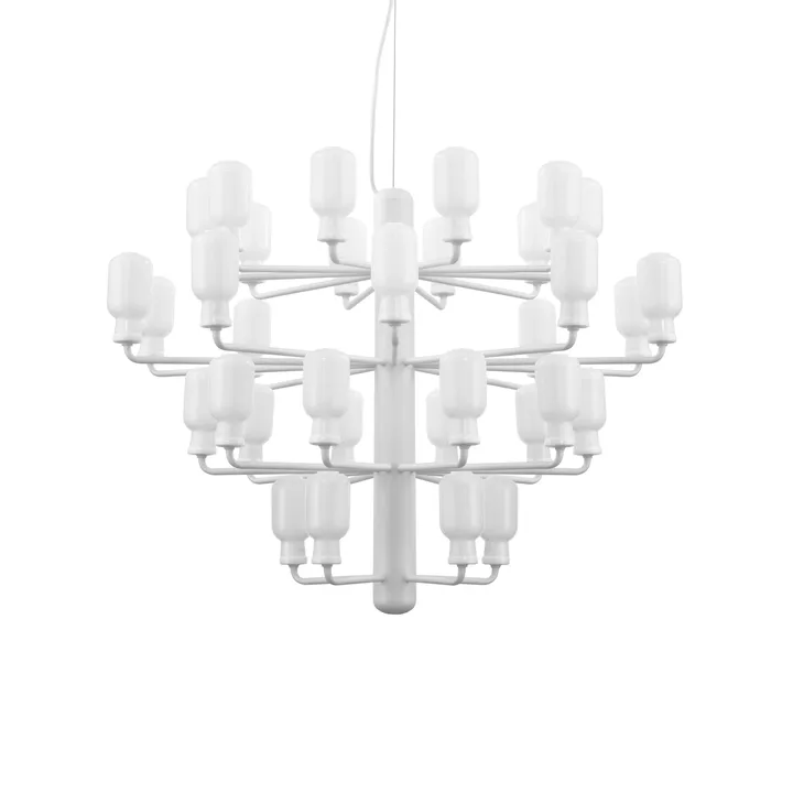 Amp 北欧简约风格枝形吊灯 - 白色_大号 - Normann Copenhagen