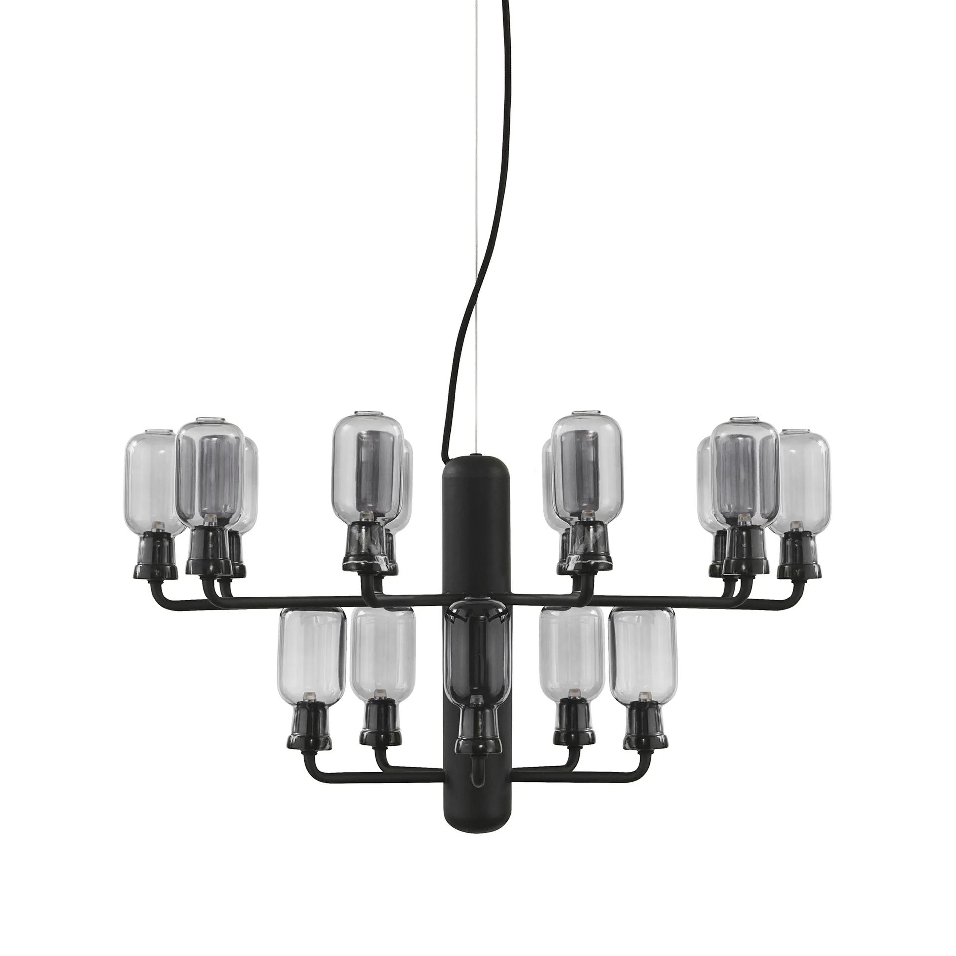 Amp枝形吊灯, 灰色_黑色 Normann Copenhagen