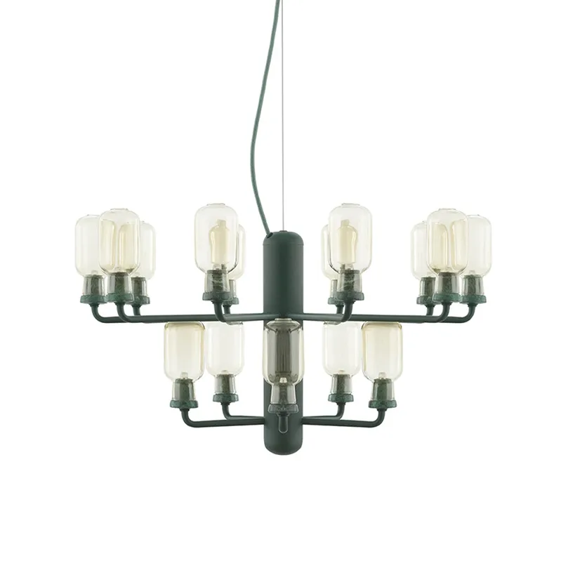 Amp枝形吊灯, 金色_绿色 Normann Copenhagen