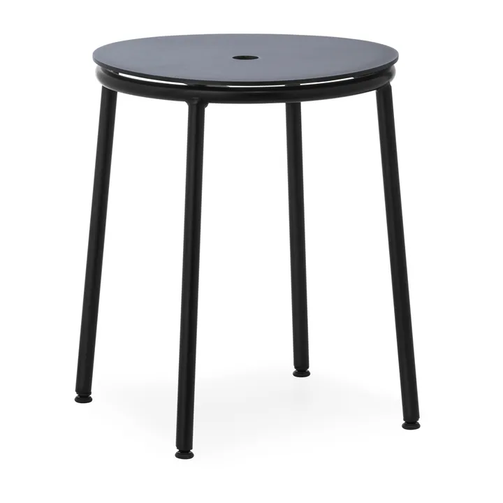 Circa 吧台凳45cm - 黑色铝制 - Normann Copenhagen