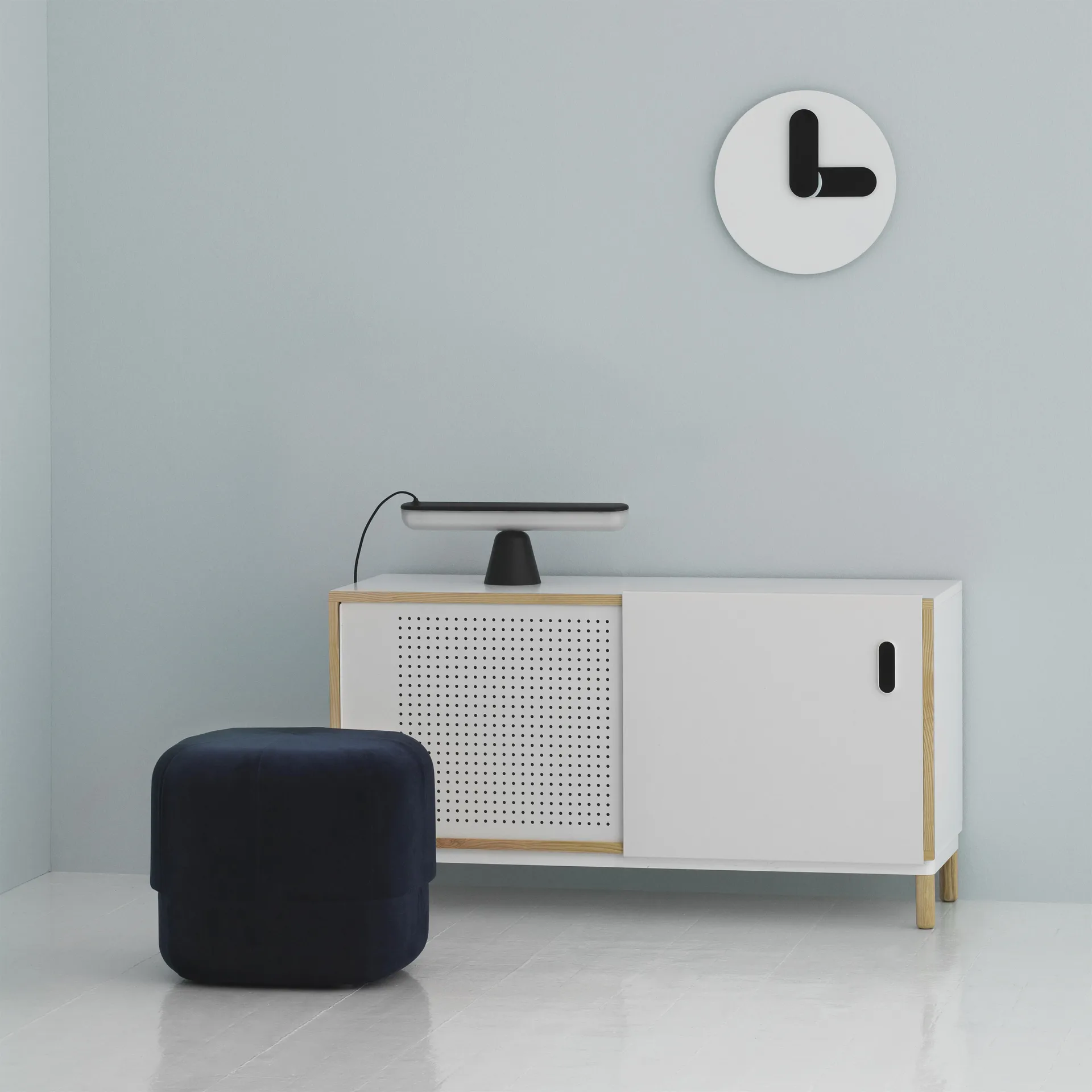 Circus pouf, dark 蓝色 Normann Copenhagen