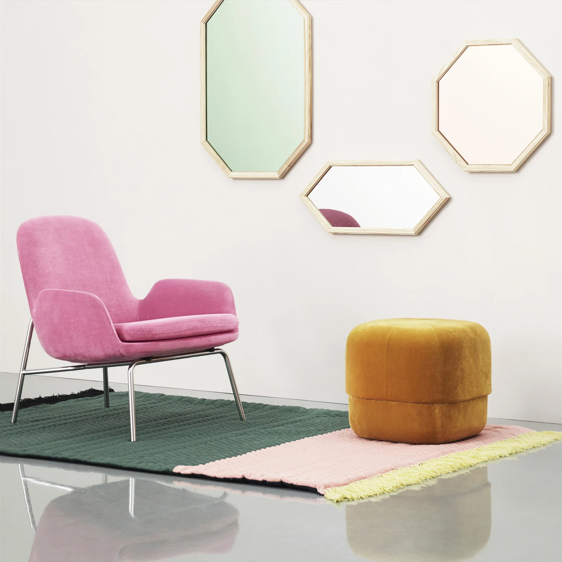 Circus 北欧圆墩坐凳, 黄色 Normann Copenhagen