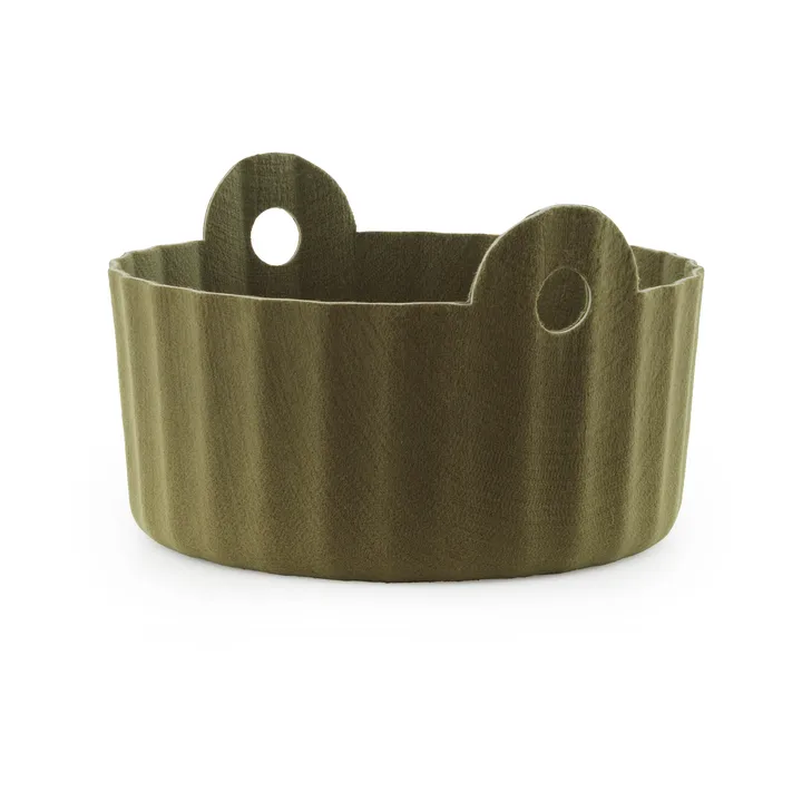 Colu Basket 收纳篮 直径44cm - 橄榄色 - Normann Copenhagen
