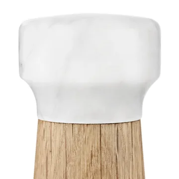 Craft 橡木白色大理石盐研磨器 - 小号 - Normann Copenhagen