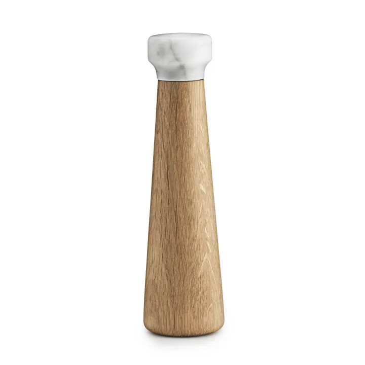 Craft 橡木白色大理石盐研磨器 - 大号 - Normann Copenhagen