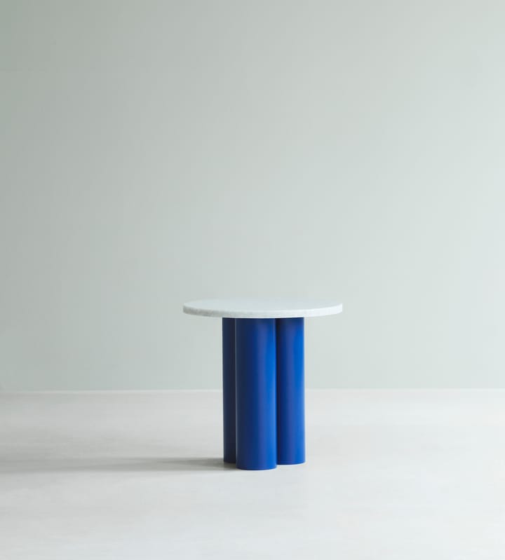 Dit 小边桌 Ø40 cm - 白色 Carrara-bright 蓝色 - Normann Copenhagen