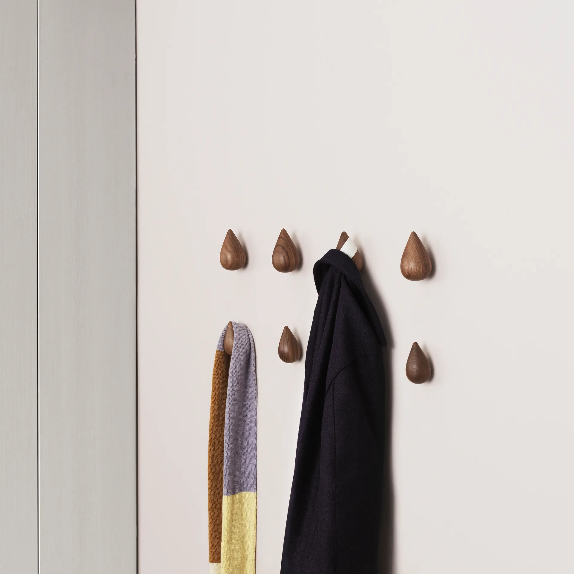 Dropit 旋钮 2件装 胡桃木, 小号 Normann Copenhagen