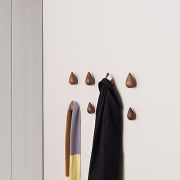 Dropit knob 两件套装 walnut - small - Normann Copenhagen