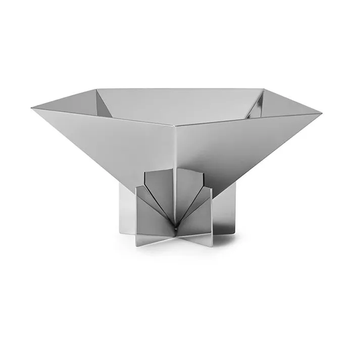Fem 装饰碗北欧风格摆件 - 不锈钢 - Normann Copenhagen