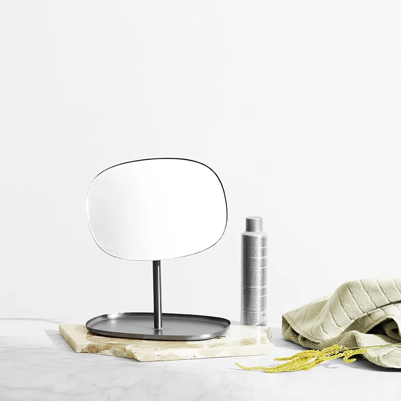 Flip 北欧简约设计翻转镜, Matte steel Normann Copenhagen