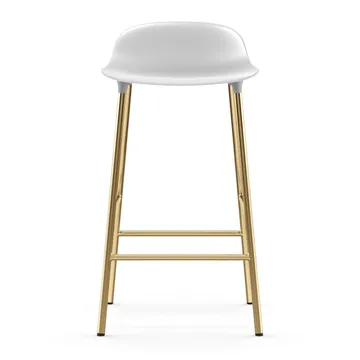 Form 吧台椅 青铜色椅腿65cm - 白色 - Normann Copenhagen