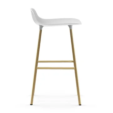 Form 吧台椅 青铜色椅腿65cm - 白色 - Normann Copenhagen