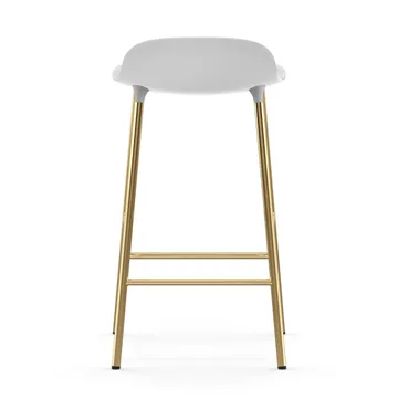 Form 吧台椅 青铜色椅腿65cm - 白色 - Normann Copenhagen