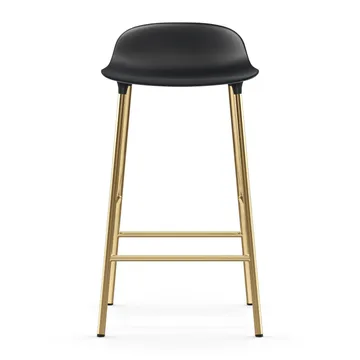 Form 吧台椅 青铜色椅腿65cm - 黑色 - Normann Copenhagen