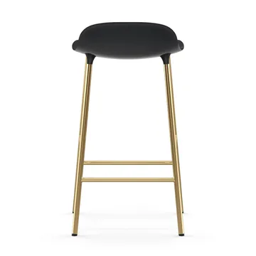 Form 吧台椅 青铜色椅腿65cm - 黑色 - Normann Copenhagen