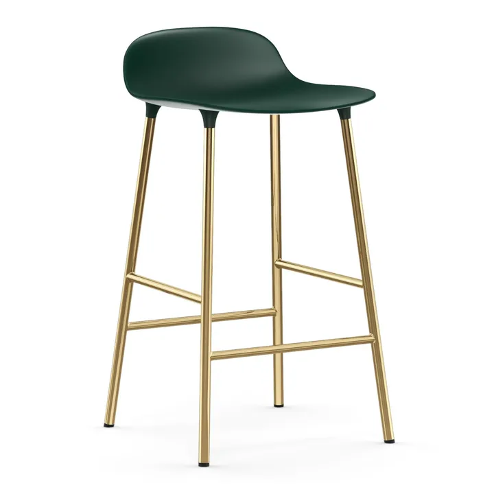 Form 吧台椅 青铜色椅腿65cm - 绿色 - Normann Copenhagen