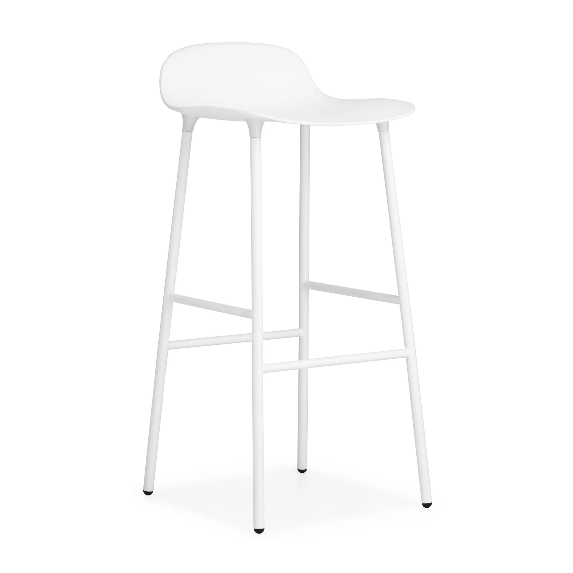Form 吧台椅 金属腿75cm, 白色 Normann Copenhagen