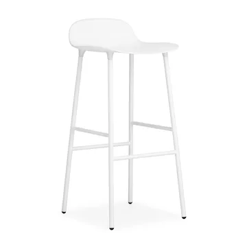 Form 吧台椅 金属腿75cm - 白色 - Normann Copenhagen