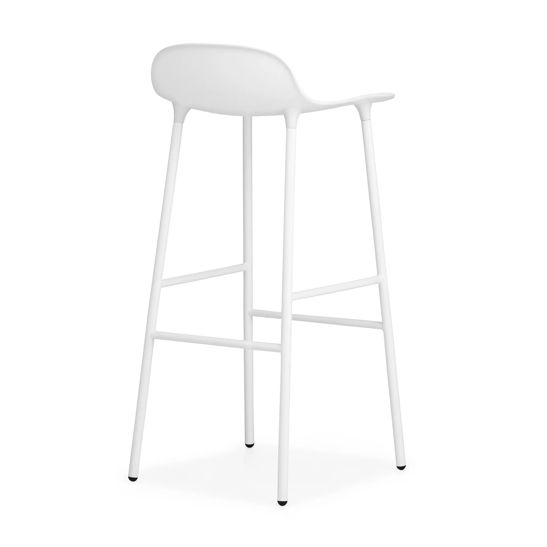 Form 吧台椅 金属腿75cm, 白色 Normann Copenhagen